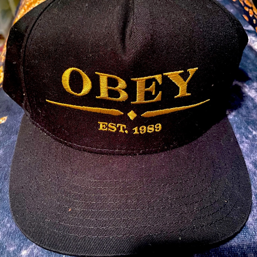 Black OBEY snapback